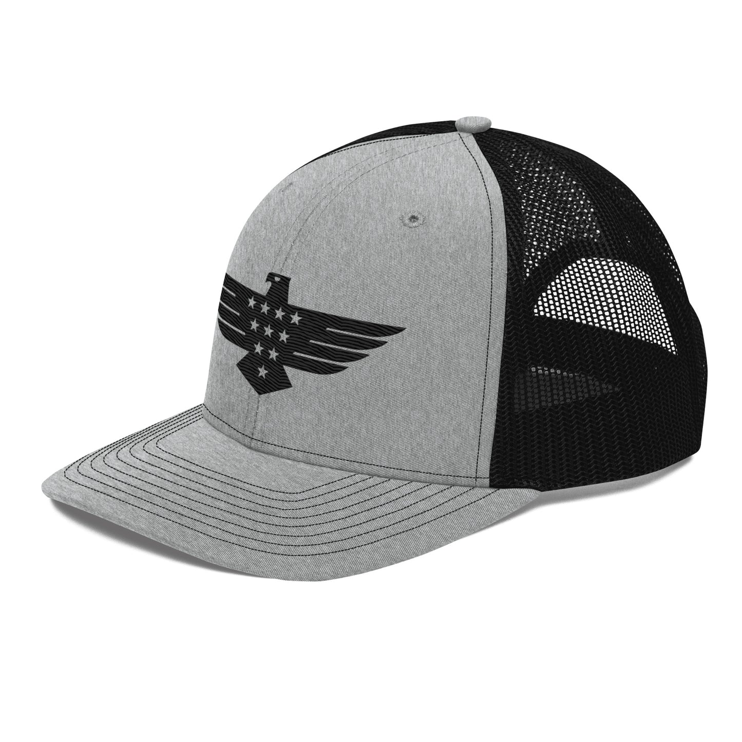 American Flag Badge Trucker Cap