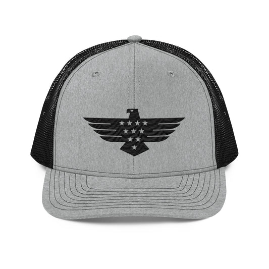 American Flag Badge Trucker Cap